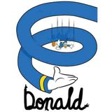 Komar Bild »Donald Duck Spiral«, Disney, (1 St.), Wandbild zur Dekoration im Kinderzimmer - ohne Rahmen