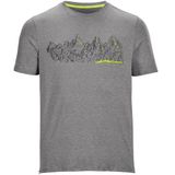 Killtec T-Shirt »Lilleo MN TSHRT C«, Schnelltrocknendes Herren T-Shirt mit Berg-Print und Melange-Optik