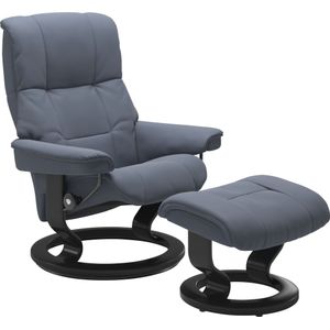 Stressless® Relaxsessel »Mayfair«, (Set, Relaxsessel mit Hocker), mit Hocker, mit Classic Base, Größe S, M & L, Gestell Schwarz