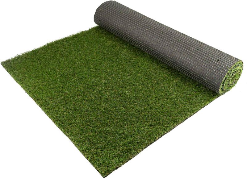 Primaflor-Ideen in Textil Kunstrasen »WOODLAND«, rechteckig, 29 mm Höhe, realistische Optik, mit Drainagefunktion, ideal für Balkon & Terrasse