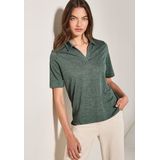 Cecil Poloshirt, in Leinen-Optik