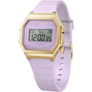 ice-watch Chronograph »ICE digit retro - Small«, Armbanduhr, Quarzuhr, Damenuhr, Silikonarmband, Datum