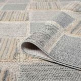 Carpet City Hochflor-Teppich »VALENCIA 950«, rechteckig, 20 mm Höhe, Läufer, Boho-Stil, Hochtief-Muster/ 3D-Effekt, mit Fransen