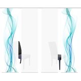 HOME WOHNIDEEN Schiebegardine »4ER SET HAZE«, (4 St.), HxB: 245x60, Schiebevorhang 4er Set Digitaldruck