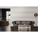 living walls Vliestapete »My Home My Spa«, Barock-ornamental-Glitzermuster, Barock Tapete Ornament Muster glitzernd Hintergrund matt glatt Vlies
