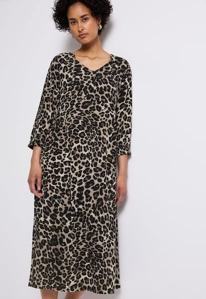 STREET ONE Midikleid, mit grafischem Muster und 3/4 -Arm