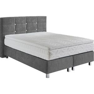 Westfalia Schlafkomfort Boxspringbett, mit Knöpfen in Kristalloptik, wahlweise mit Topper