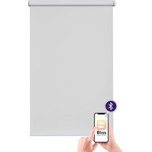sunlines Elektrisches Rollo »San Francisco«, verdunkelnd, Verdunkelung, mit Bohren, freihängend, appgesteuert via Bluetooth, mit Motor und Akku, weißer Fallstab