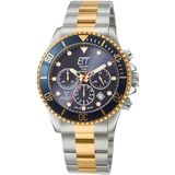 ETT Funkchronograph »Professional, EGS-11609-35M«, Armbanduhr, Herrenuhr, Stoppfunktion, Datum, Solar