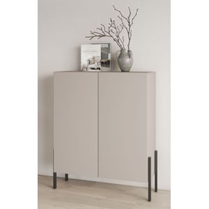 INOSIGN Kommode »Jukon, Breite 110 cm, moderne grifflose Hochschrank, 2Türen«, Highboard mit viel Stauraum, push-to-open-Funktion