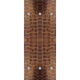 queence Garderobenleiste »Lederoptik«, mit 6 Haken, 50 x 120 cm