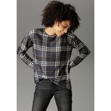 Aniston CASUAL Sweatshirt, im Karo-Dessin