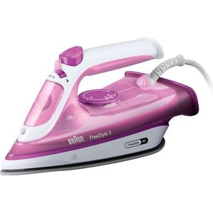 Braun Dampfbügeleisen »Braun FreeStyle 3 FI 3124 PU Dampfbügeleisen Weiß/Lila«, 2400 W