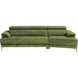 Egoitaliano Ecksofa »Soul, extravagantes Designsofa, Megasofa, super bequem, tolle Details«, mit Trapez-Abschlußelement, inkl verstellbarer Kopfteile