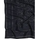 Calvin Klein Schal »BURNOUT MONOGRAM SCARF«, CK-Muster, Quadratisches Format