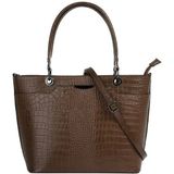 Cluty Henkeltasche, echt Leder, Made in Italy