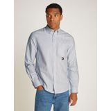 Tommy Jeans Langarmhemd »TJM STRIPE OXFORD SHIRT EXT«, mit Logostickerei