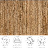 THEKO Wollteppich »Pure UNI«, rechteckig, 14 mm Höhe, Handwebteppich, meliert, reine Wolle, handgewebt