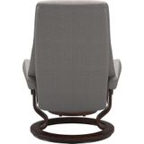 Stressless® Relaxsessel »View«, (Set, Relaxsessel mit Hocker), mit Classic Base, Größe S,Gestell Braun