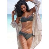 LASCANA Bügel-Bandeau-Bikini-Top »Adelin«, mit bedruckten Einsätzen