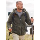 John Devin Kapuzenstrickjacke, in weichem Teddyfleece