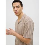 Jack & Jones Kurzarmhemd »JJEENZO STRIPE RESORT SHIRT SS SN«, mit Streifen Muster