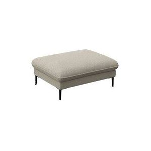FLEXLUX Pouf »Salino, Fußhocker, Sitzhocker, Polsterhocker,«, Kaltschaum & Stahl-Wellen, Füsse Schwarz