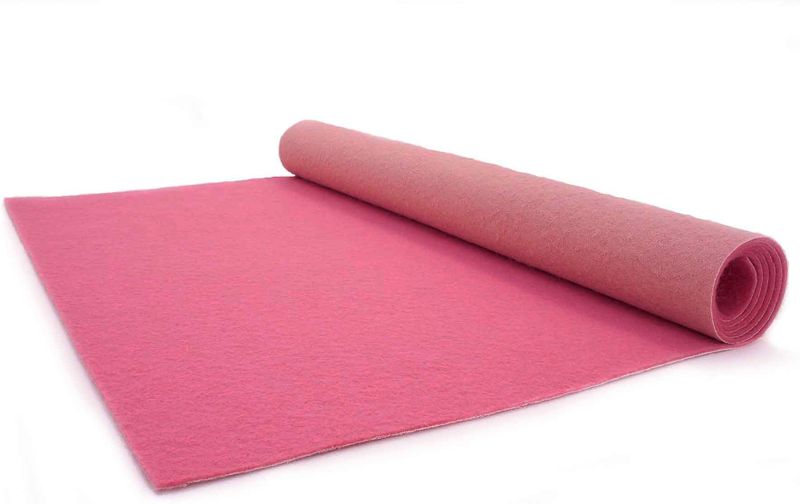 Primaflor-Ideen in Textil Läufer »PODIUM«, rechteckig, 2,6 mm Höhe, Breite 100 cm, robuster Nadelfilz, Uni-Farben