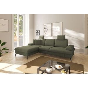 sit&more Ecksofa »Morris Jubi L-Form«, inkl. Armteilfunktion und 1 Zierkissen, wahlweise mit Bettfunktion