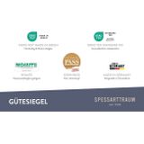 SPESSARTTRAUM Gänsedaunenbettdecke »Premium****, hergestellt in Deutschland«, Füllung 100% Gänsedaunen, Klasse 1, Downpass zertifiziert, Bezug 100% Baumwolle, nachhaltig (Made in Green), Hausstauballergiker geeignet, (1 St.)