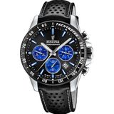 Festina Chronograph »Timeless Chronograph«, Armbanduhr, Quarzuhr, Herrenuhr, Stoppfunktion, Lederarmband