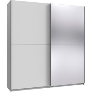 Wimex Kleiderschrank »Mugano, B/T/H 135 oder 180/65/198cm, Made in Germany«, (wähle Deine Ausstattung: Basic oder Premium!), 2 Schwebetüren mit oder ohne Spiegel, Metallgriffe
