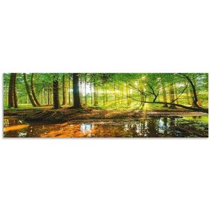 Artland Küchenrückwand »Wald mit Bach«, (1 tlg.), Alu Spritzschutz mit Klebeband, einfache Montage