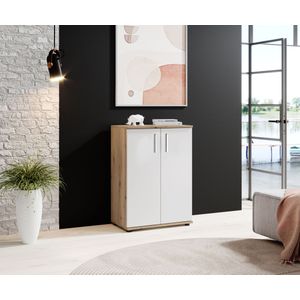 HBZ Kommode »BC-Drift-2, Mehrzweckschrank Stellmaß BxHxT 60x84x35 cm«, (1 St.), Schrank mit 2 Türen und 1 Einlegeboden