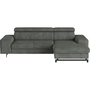 COTTA Ecksofa »Emma L-Form«, Verstellbare Kopfstützen, optional mit Schlaffunktion und Bettkasten