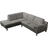 Egoitaliano Ecksofa »Shakira, Design und Sitzkomfort auf hohem Niveau, tolle Details«, mit Ottomane, L-Form, elegante Metallfüße