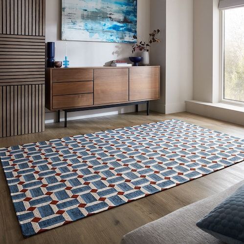 FLAIR RUGS Teppich »Lennox Geometric«, rechteckig, 1 mm Höhe
