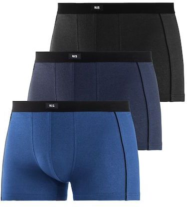H.I.S Boxer »Boxershorts für Herren«, (Packung, 3 St.), mit schmalen Piping an den Seiten