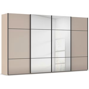 rauch Schwebetürenschrank »Kleiderschrank Schrank Garderobe Schlafzimmerschrank SCALE-TRIO«, edle dreigeteilte Front mit 2 Zierleisten Spiegel/Glas MADE IN GERMANY