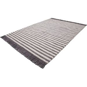 calo-deluxe Teppich »Bature 400«, rechteckig, 10 mm Höhe, Wolle und Viskose mit Fransen, Wohnzimmer