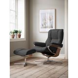 Stressless® Relaxsessel »Mayfair«, (Set, Relaxsessel mit Hocker), mit Hocker, mit Cross Base, Größe S, M & L, Holzakzent Eiche