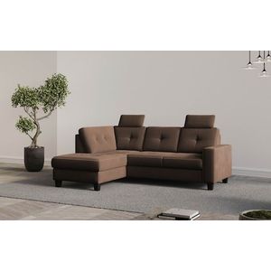 Places of Style Ecksofa »Varese«, Kreuznaht in beige