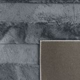 Paco Home Hochflor-Teppich »Arnheim 744«, rechteckig, 24 mm Höhe, Uni Farben, gestreift, besonders weich, Hoch-Tief Effekt
