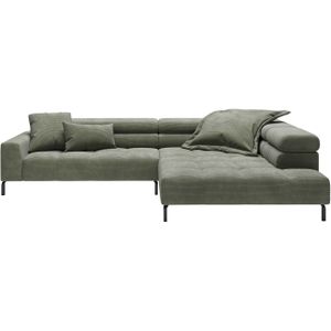 Places of Style Ecksofa »Cleveland, L-Form, incl. Kopfteilverstellung, Breite 311 cm«, wahlweise elektrischer Sitzvorzug
