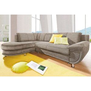 TRENDMANUFAKTUR Ecksofa »Rondo, L-Form«, wahlweise mit Federkern, wahlweise mit Bettfunktion