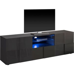 INOSIGN Lowboard »Dama Breite 181 cm, TV-Board 2 Türen, 1 Schubkasten, TV-Schrank«, Front in 3D-Optik, viel Stauraum, verschiedene Farben