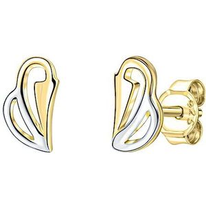 Vivance Paar Ohrstecker »375/- Gelbgold bicolor glanz«