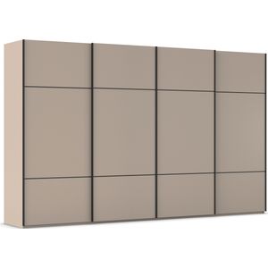 rauch Schwebetürenschrank »Kleiderschrank Schrank Garderobe Schlafzimmerschrank SCALE-TRIO«, edle dreigeteilte Front, 2 Zierleisten in Griff-Farbe MADE IN GERMANY