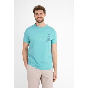 LERROS T-Shirt »LERROS Unifarbenes T-Shirt mit Print«
