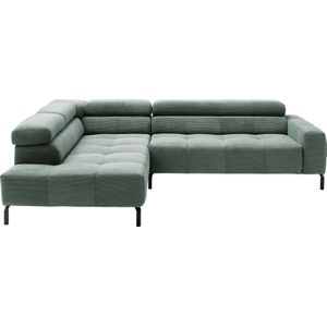 Places of Style Ecksofa »Cleveland, L-Form, incl. Kopfteilverstellung, Breite 276 cm«, wahlweise elektrischer Sitzvorzug